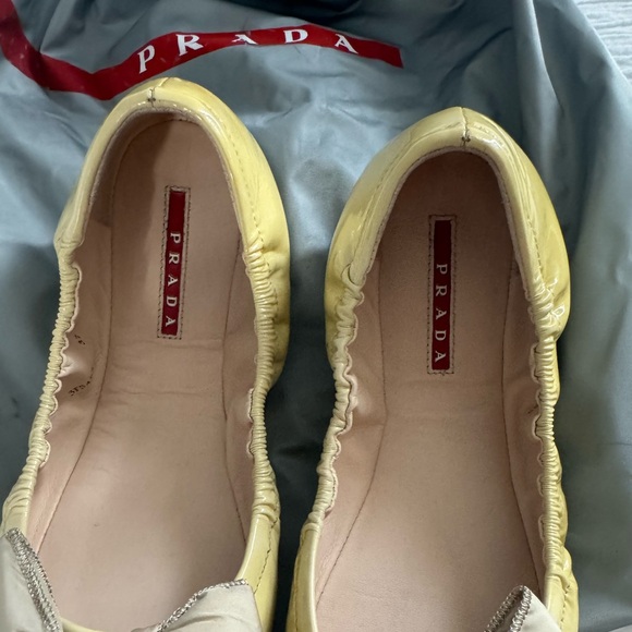 Coquette Leather ballet flats - Prada - Picture 5 of 6